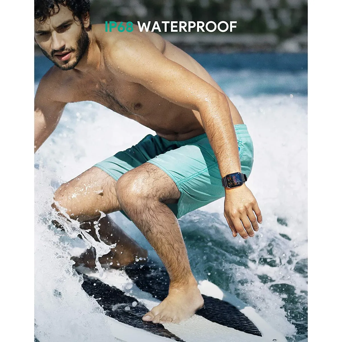 Waterproof Smartwatch Fitness Tracker with 12 Activity Modes