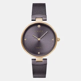 Women Brown Analog Stainless Steel Watch V256LXVNMN-DD
