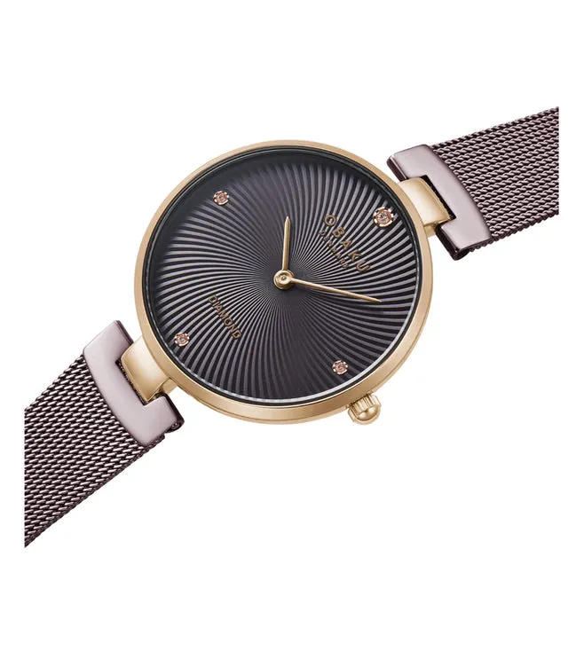 Women Brown Analog Stainless Steel Watch V256LXVNMN-DD